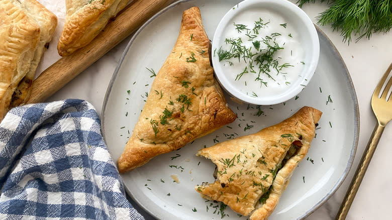 hand pies on plate