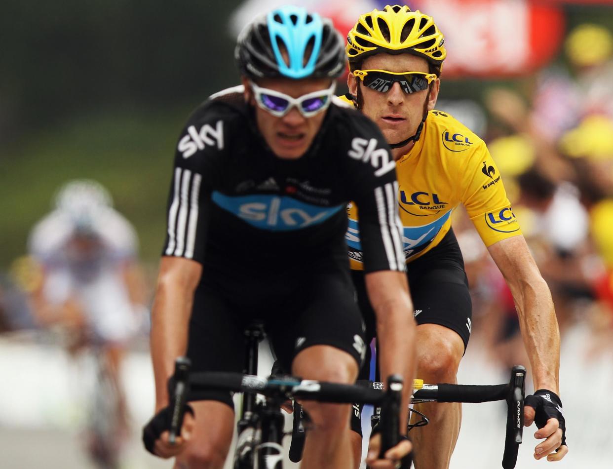 Froome and Wiggins fell out during the 2012 Tour de France: Getty Images