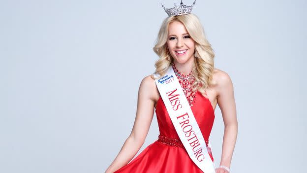 The 22-year-old Maryland college student was crowned Miss Frostburg in October 2016. (Photo: AllyKat Photography)