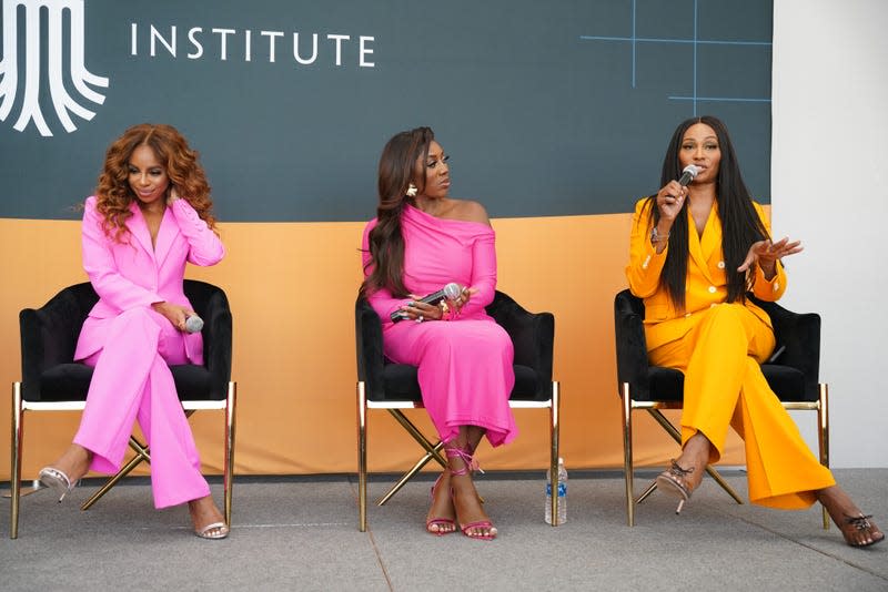 Pictured:Candiace Dillard Bassett, Wendy Osefo and Cynthia Bailey