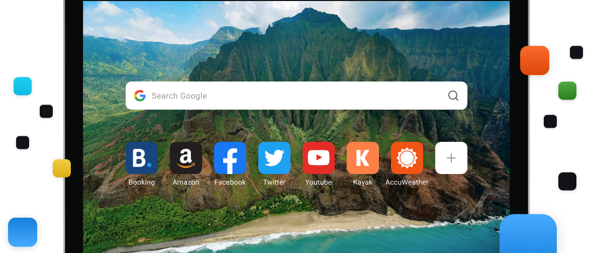  Aloha browser in use 