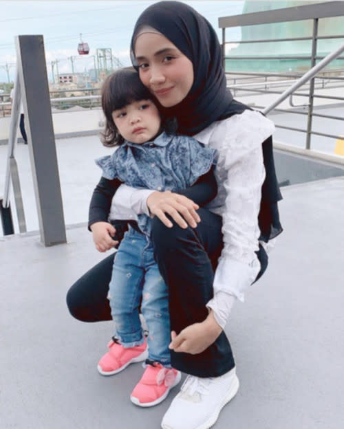 Ummi is already a mum to two year-old Ayra