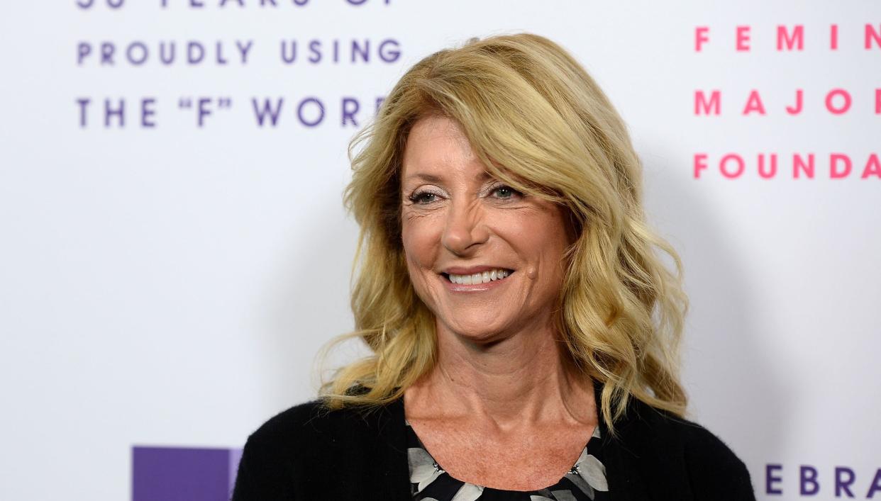 Wendy Davis arrives at the Feminist Majority Foundation 30th Anniversary party in Los Angeles in May.&nbsp; (Photo: Amanda Edwards via Getty Images)