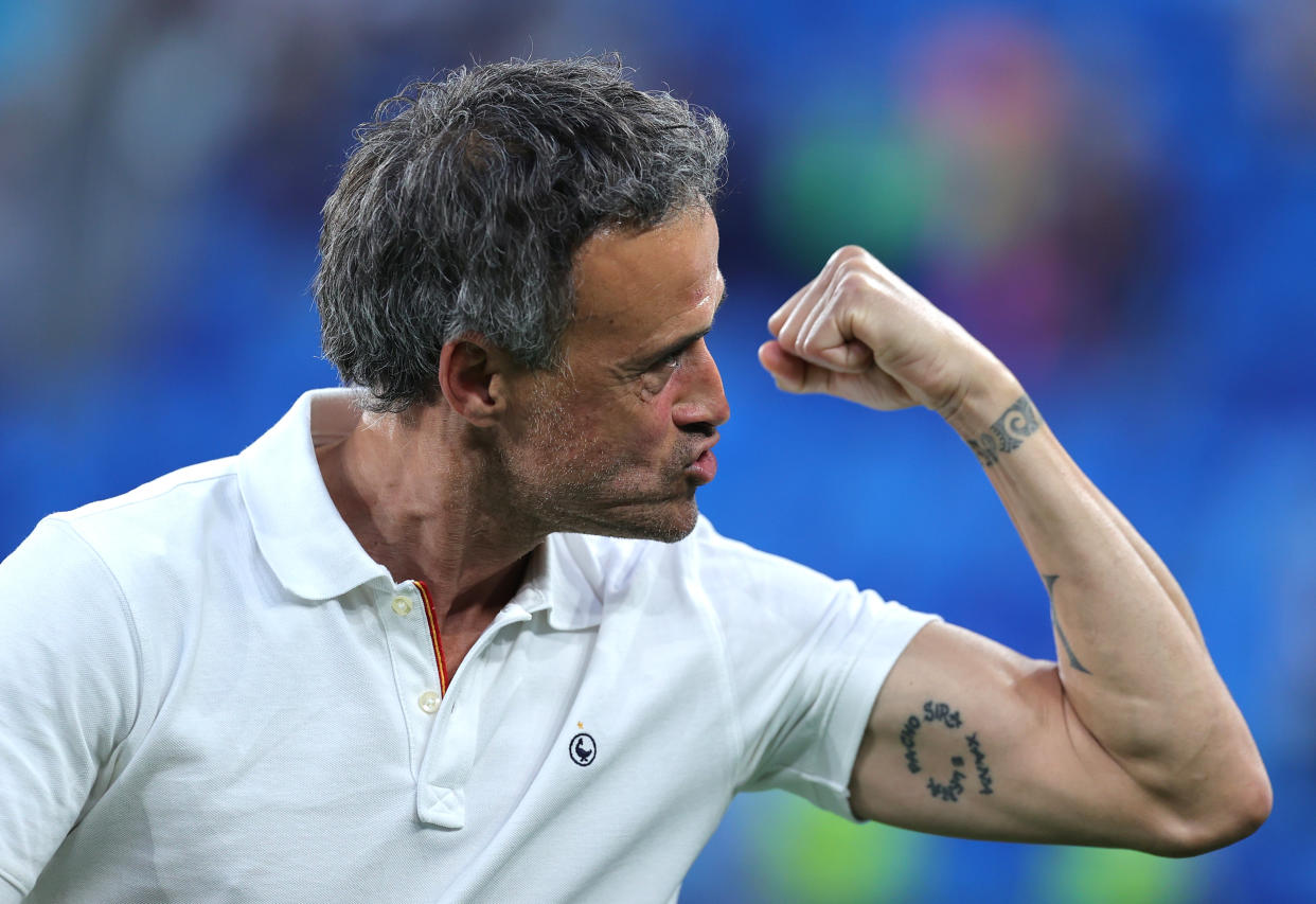 Luis Enrique, tras el pase de España a semifinales (Photo by Joosep Martinson - UEFA/UEFA via Getty Images)