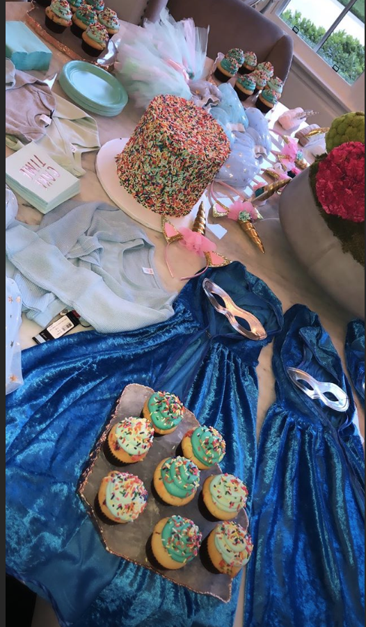 Khloé Kardashian's cupcake party