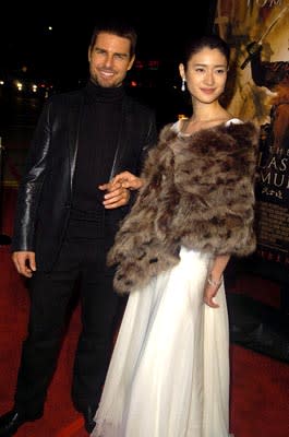 Tom Cruise and Koyuki at the LA premiere of Warner Bros. The Last Samurai