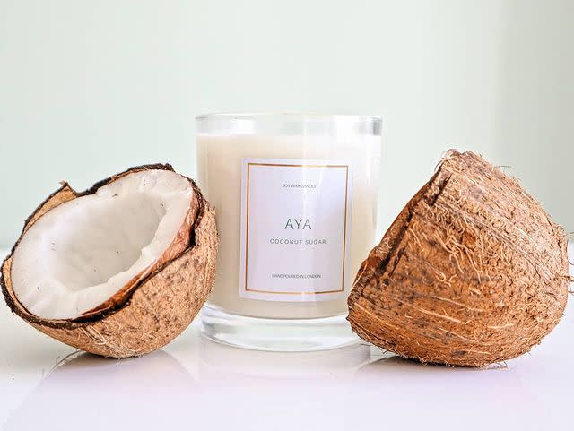 <p>Hand poured in London, these luxury soy wax candles are inspired by nostalgia and love and are eco-friendly. Scents include Sunset Sweet, Melanin Dreams and Coconut Sugar. Your house has never smelled better. </p><p><a class="link " href="https://www.ayaaromas.co.uk" rel="nofollow noopener" target="_blank" data-ylk="slk:SHOP NOW;elm:context_link;itc:0;sec:content-canvas">SHOP NOW</a><br></p><p><a href="https://www.instagram.com/p/CB5O8AmJJVs/" rel="nofollow noopener" target="_blank" data-ylk="slk:See the original post on Instagram;elm:context_link;itc:0;sec:content-canvas" class="link ">See the original post on Instagram</a></p>