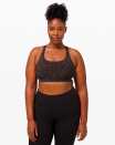 <p><strong>Lululemon</strong></p><p>lululemon.com</p><p><a href="https://go.redirectingat.com?id=74968X1596630&url=https%3A%2F%2Fshop.lululemon.com%2Fp%2Fwomen-sports-bras%2FW-Energy-Bra-MD%2F_%2Fprod3520003&sref=https%3A%2F%2Fwww.redbookmag.com%2Ffashion%2Fg34807115%2Flululemon-black-friday-deals-2020%2F" rel="nofollow noopener" target="_blank" data-ylk="slk:Shop Now;elm:context_link;itc:0;sec:content-canvas" class="link ">Shop Now</a></p><p><strong><del>$52</del> $29</strong></p><p>This medium-support sports bra will be one of your faves with its cute strappy back and camo design. </p>