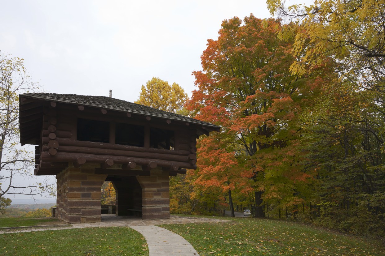 An observation tower in Brown County State Park.