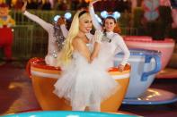 <p>Gwen Stefani channels Cinderella during her performance for ABC's <em>The Wonderful World of Disney: Magical Holiday Celebration</em> on Nov. 28.</p>