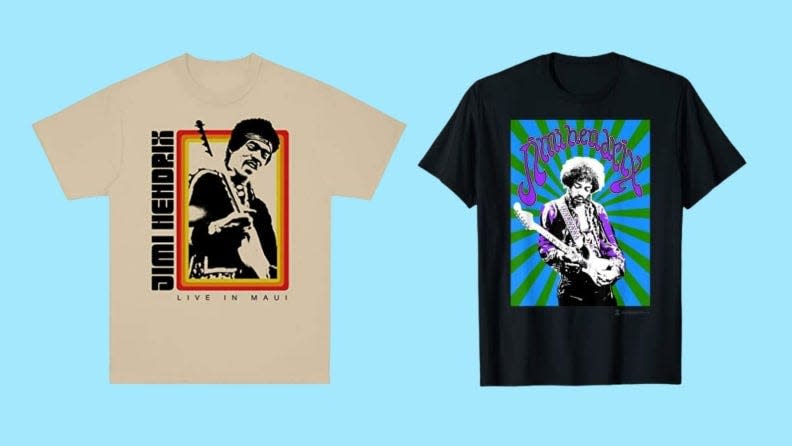 Shop Jimi Hendrix tees at Merch by Amazon.