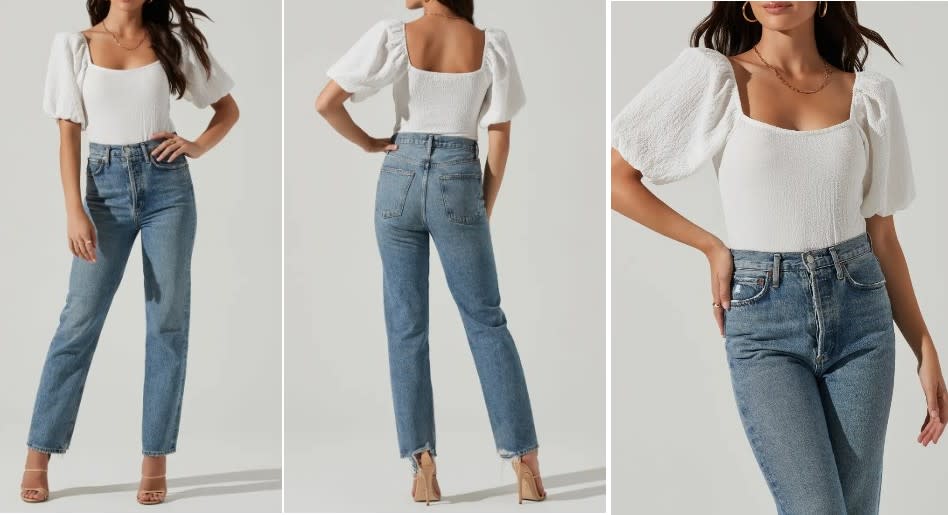 ASTR The Label Puff Sleeve Textured Bodysuit - Nordstrom, $45 (originally $69)