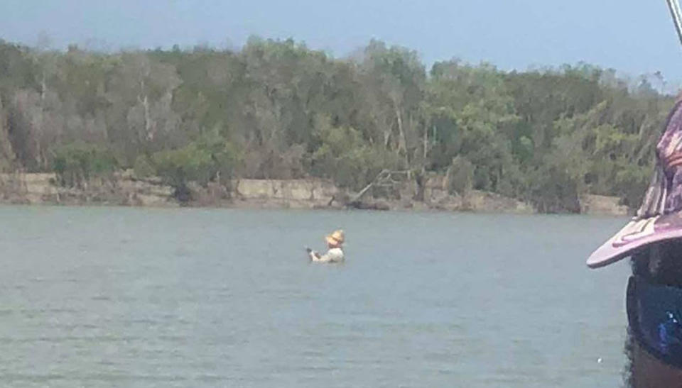 The group said the man's behaviour at Hope Inlet showed a lack of respect. Source: Simon Bochow