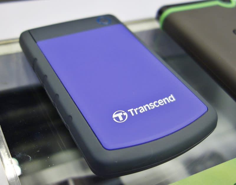 The Transcend StoreJet 25H3 USB 3.0 portable HDD comes in two capacities, 1- or 2TB SKUs. The first retails at $85, while the 2TB version costs $129. According to Transcend, the drive features a three-stage shock protection system that meets U.S. military drop-test standards.