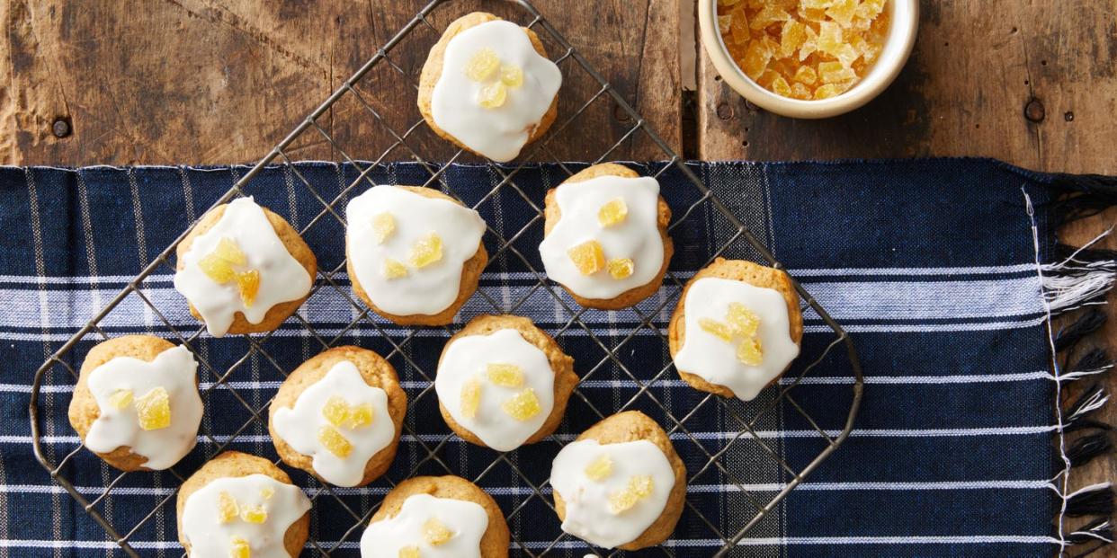 ginger pumpkin cookies with ginger glaze