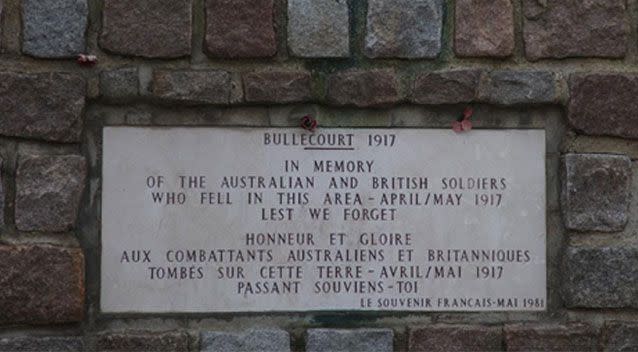 The area is the scene of two of Australia's bloodiest battles during WWI. Source: AAP