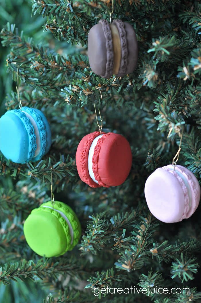 40) French Macaron Ornaments