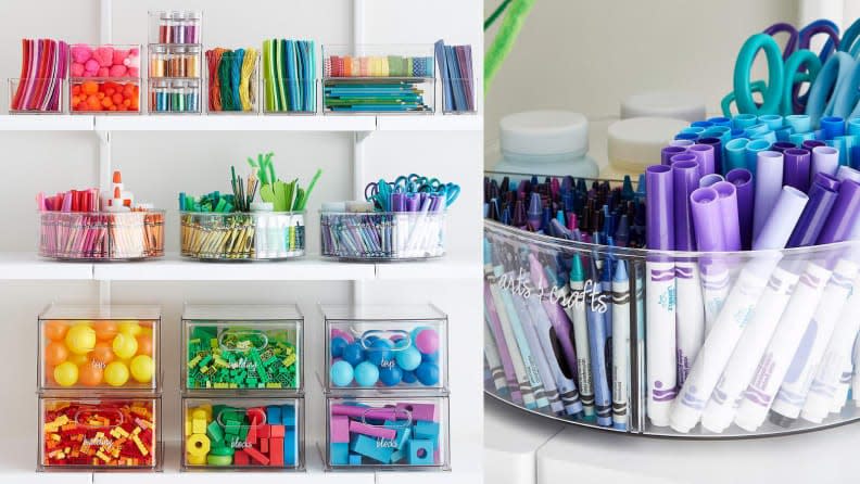Let your crafts shine with these transparent containers.