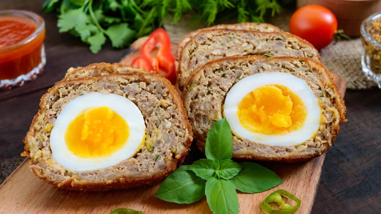 meatloaf stuffed with boiled eggs