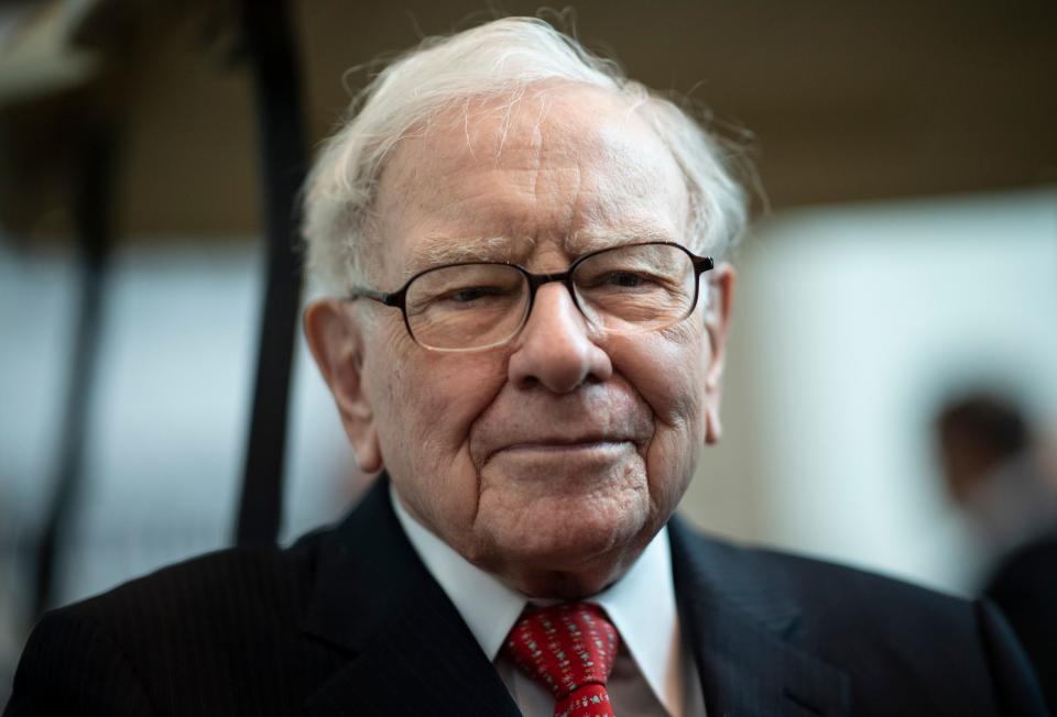 Warren Buffett, CEO of Berkshire Hathaway, attends the 2019 annual shareholders meeting in Omaha, Nebraska, May 3, 2019. (Photo by Johannes EISELE / AFP)        (Photo credit should read JOHANNES EISELE/AFP via Getty Images)