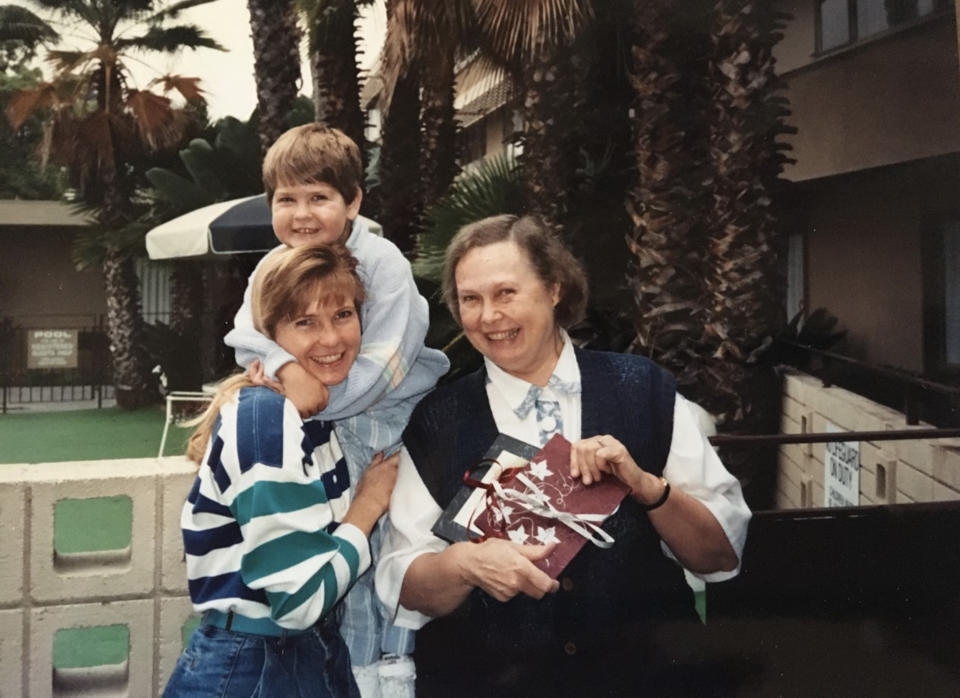 Carol Smith shares a happy moment with her son, Christopher, and her mother in the early 1990s. (Courtesy Carol Smith)