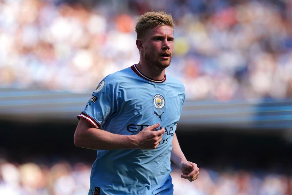 Kevin De Bruyne felt Manchester City’s derby win could have been even more emphatic (Martin Rickett/PA) (PA Wire)