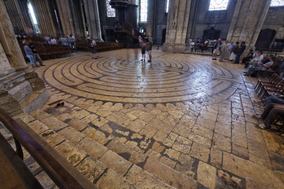 Chartres Cathedral labyrinth in France is one of the most well-known labyrinths. imageBROKER/Shutterstock