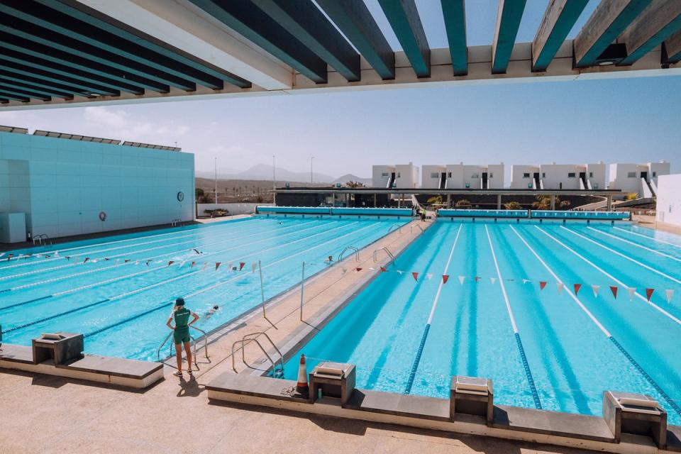 The south pool – two full Olympic-sized pools with grandstand viewing (Club La Santa)