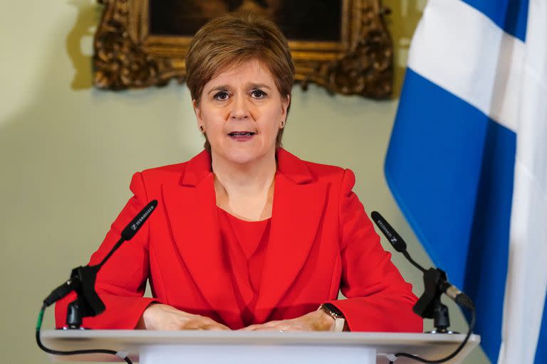 Nicola Sturgeon cuando estaba en el poder