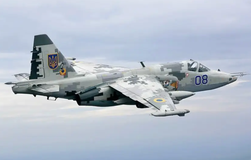 A Ukrainian Air Force Su-25 in ‘digital’ camouflage, seen before the full-scale Russian invasion launched in February 2022. <em>Ministry of Defense of Ukraine</em>