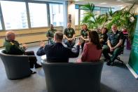 Britain's Prince William and Catherine, Duchess of Cambridge, visit London Ambulance Service