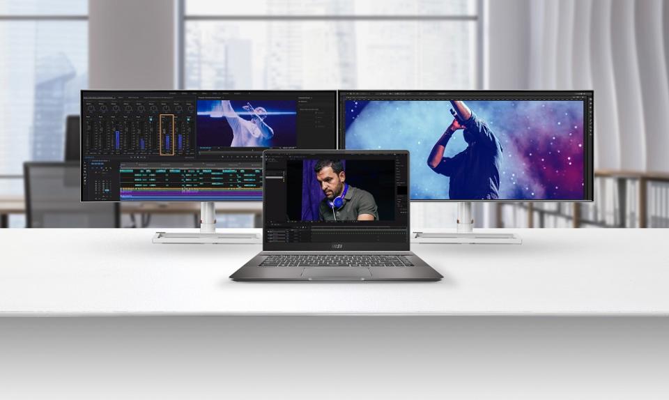 MSI's screen-sharing feature allows users to expand their vision across multiple screens for maximum productivity. ― Picture courtesy of MSI