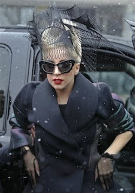 Lady Gaga arrives at Harvard