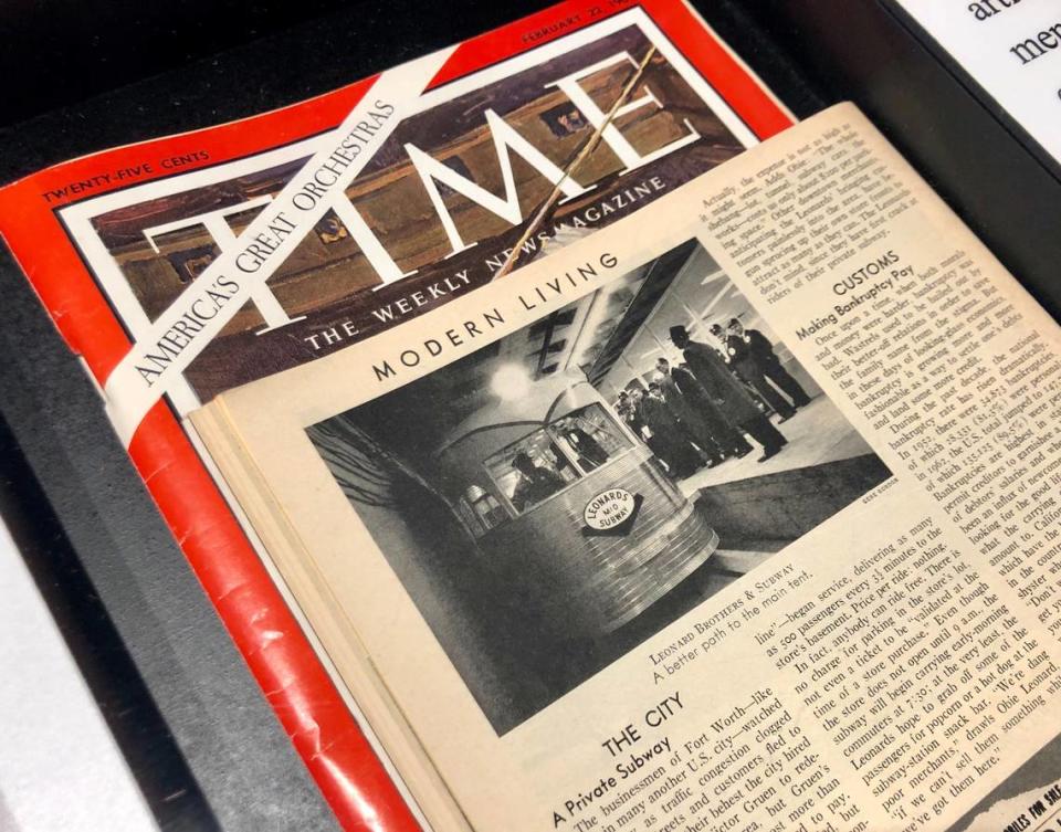 In 1963, Time magazine featured Leonards Department Store’s M&O Subway, a mile-long trolley and subway line from a remote parking lot.
