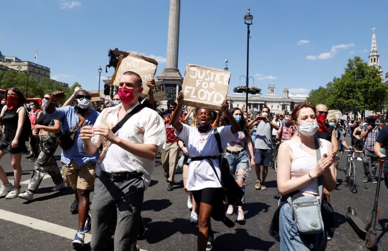 Protest against the death of George Floyd, in London