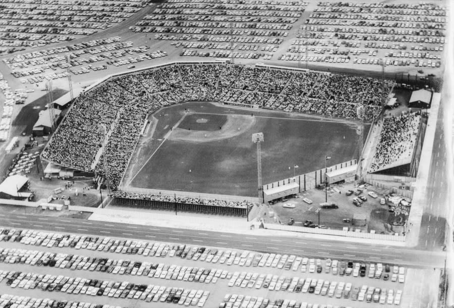 Colt Stadium formerly stood in Houston, Texas. The Houston Colt .45s played there while the Astrodome was built, from 1962-1964.