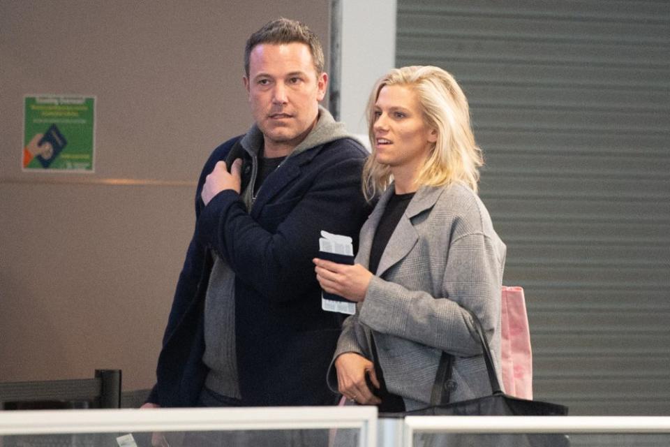 Affleck and Shookus at JFK airport on March 4.