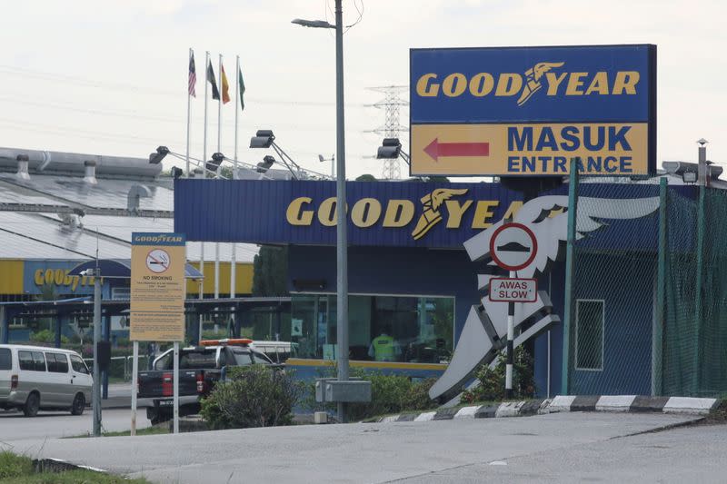 FILE PHOTO: A general view of Goodyear factory in Shah Alam, Malaysia