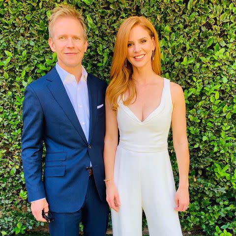 <p>Sarah Rafferty Instagram</p> Sarah Rafferty and Sannttu Seppala.