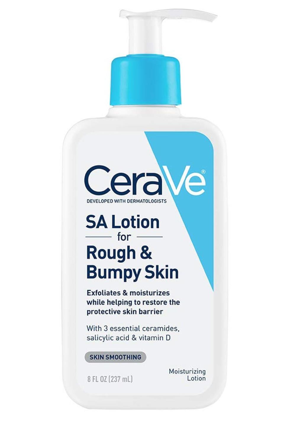 3) CeraVe SA Body Lotion for Rough and Bumpy Skin