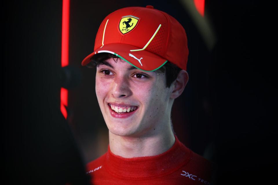 Ollie Bearman impressed when handed a debut drive with Ferrari in Saudi Arabia (Getty Images)