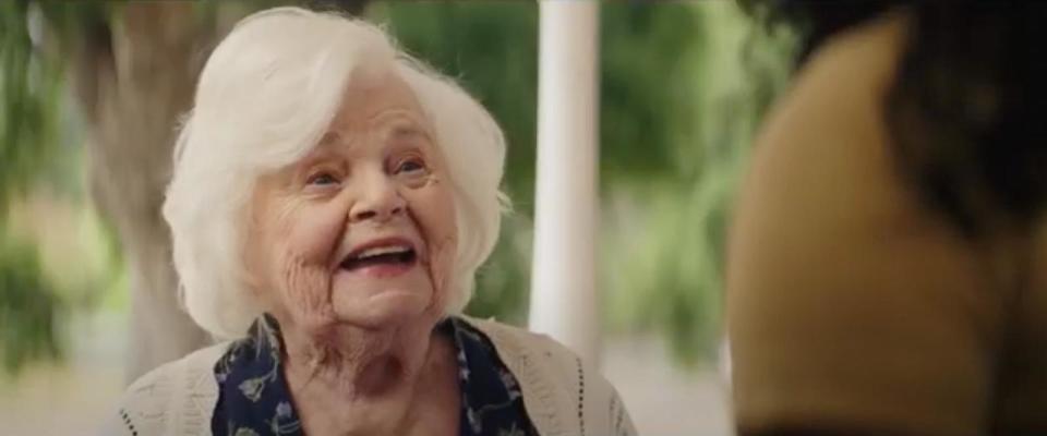 PHOTO: June Squibb appears in this screen grab from the trailer for the remake of “Don’t Tell Mom the Babysitter’s Dead.” (Iconic Events Releasing)