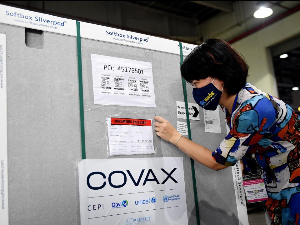 <p>Covax intends to deliver two billion doses to 92 of the world’s poorest nations by the end of 2021</p> (AFP via Getty Images)