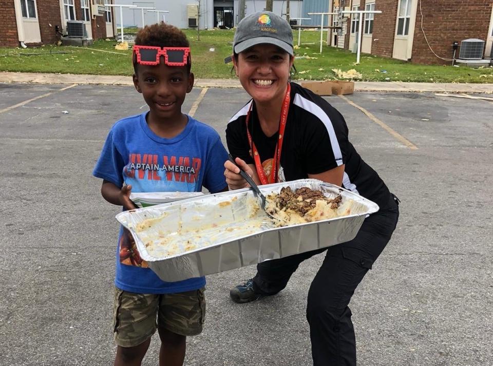 Ms Frankcom was described friends as a “shining star” for the work she did feeding people (Nate Mook)