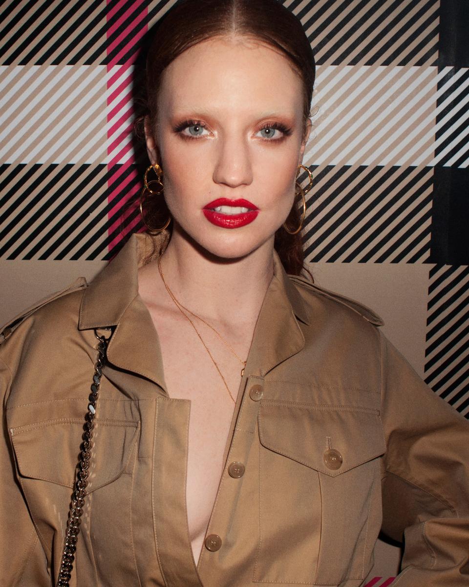 Jess Glynne at the Vivienne Westwood x Burberry collaboration party