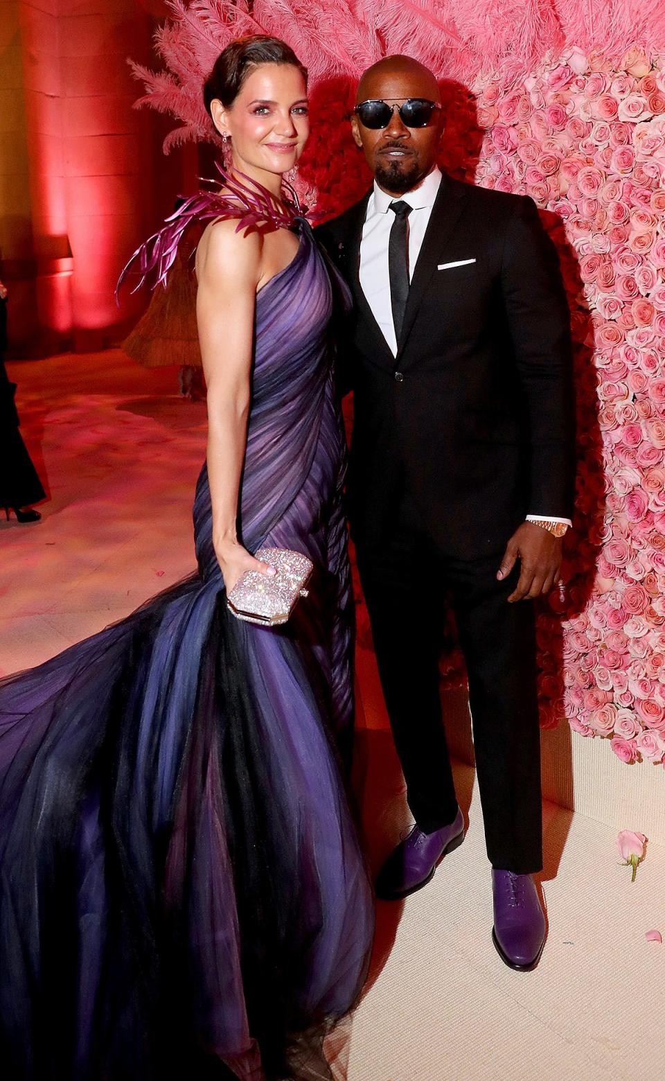 The pair <a href="https://people.com/movies/katie-holmes-jamie-foxx-party-hold-hands-met-gala-video/" rel="nofollow noopener" target="_blank" data-ylk="slk:posed for a photo at a public event for the first time;elm:context_link;itc:0;sec:content-canvas" class="link ">posed for a photo at a public event for the first time</a> at the Met Gala in May 2019. An insider said of the couple at the time, "When they can spend time together, they do. When they’re busy and they can’t, they don’t. They are two adults who enjoy each other’s company and have for a long time."