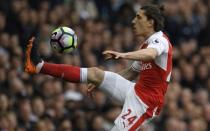 Britain Football Soccer - Tottenham Hotspur v Arsenal - Premier League - White Hart Lane - 30/4/17 Arsenal's Hector Bellerin in action Reuters / Toby Melville Livepic