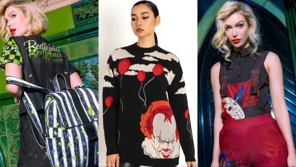 Beetlejuice, IT, and Friday the 13th looks from BlackMilk Halloween Collection