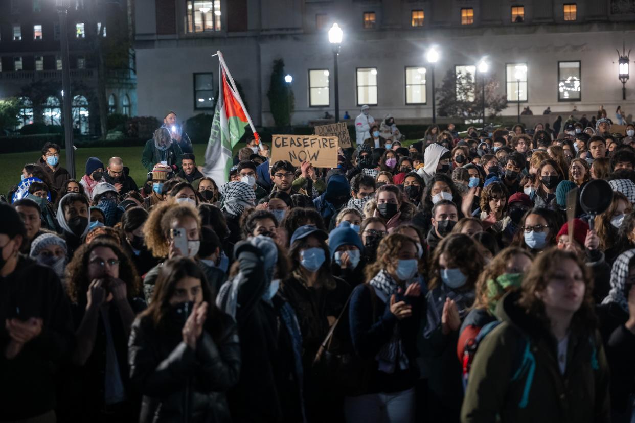 Hundreds of Jewish students at Columbia University signed a letter decrying antisemitism in recent protests on campus.