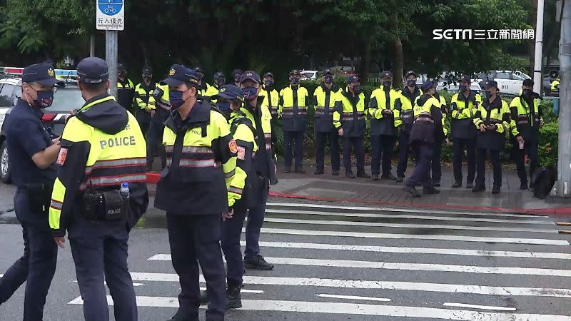北市警高規格動員1500人在國慶大典周邊戒備。